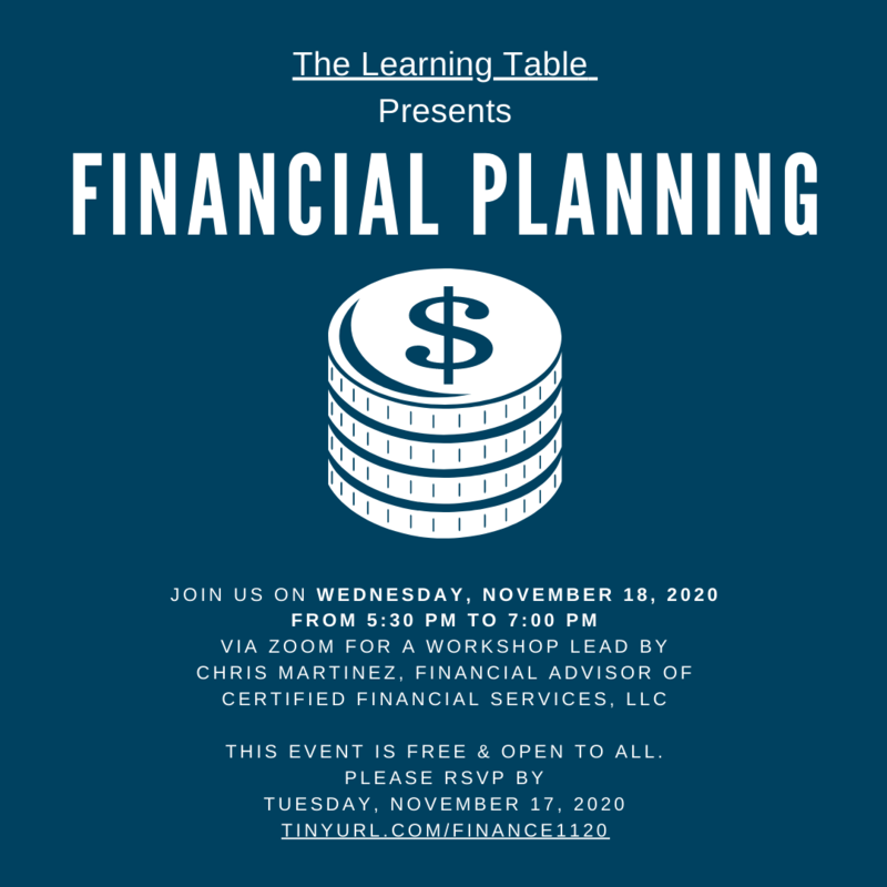 The Learning Table: Financial Planning